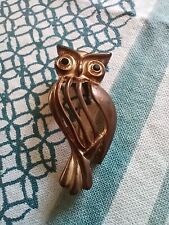 Broche hibou dorée d'occasion  Pontivy