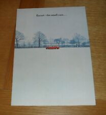 Ford escort brochure for sale  FAREHAM
