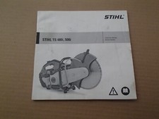 Serra de corte STIHL TS480i, TS500i manual do operador comprar usado  Enviando para Brazil