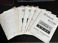 Mcintosh service manuals for sale  Spokane