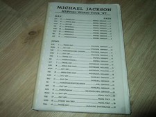 MICHAEL JACKSON : HISTORY WORLD TOUR 1997 ORIGINAL 106 PÁGINAS ITINERÁRIO DA TURNÊ comprar usado  Enviando para Brazil