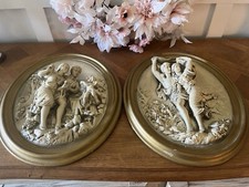 Romantic figures wall for sale  Bellport