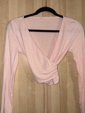 PINK BAILARINA PILATES GRAVATA EM TORNO DE TOP DE DANÇA ATLÉTICA FEMININO PEQUENO/XS comprar usado  Enviando para Brazil