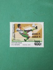 Usado, Bénin surchargé 0004f 4000f sur 400f Football Colis Postaux Vertical Neuf MNH Er comprar usado  Enviando para Brazil