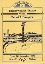 Meadowbank thistle berwick for sale  DUNBAR
