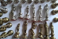 Alte schwere schachfiguren gebraucht kaufen  Dammbach