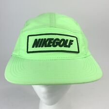 Boné de couro Nike Golf 5 painéis alça traseira neon soletrar logotipo ajustável comprar usado  Enviando para Brazil