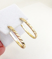 9ct gold hoops for sale  COLWYN BAY