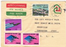 A08 aerogramma 15.9.1977 usato  Milano