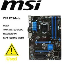 Placa-mãe Intel MSI-Z97-PC Mate LGA 1150 Intel Z97 HDMI SATA 6Gb/s USB 3.0 ATX, usado comprar usado  Enviando para Brazil