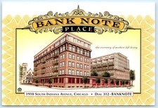 Usado, CHICAGO, IL ~ Publicidade Imobiliária BANCO NOTA LUGAR Lofts 4"x6" Cartão Postal c1998 comprar usado  Enviando para Brazil