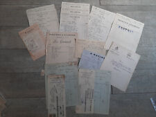 Lot factures documents d'occasion  France