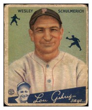 1934 goudey wes for sale  San Diego