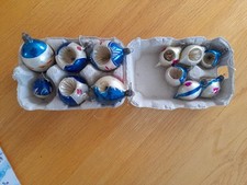 Vintage glass christmas for sale  WHITBY