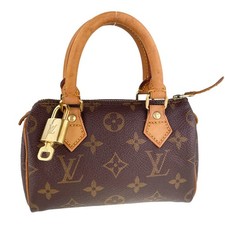 Bolsa de mão Louis Vuitton monograma mini tecido de couro rápido marrom 3584 comprar usado  Enviando para Brazil