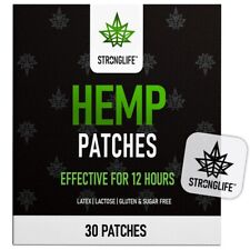 Patches de cânhamo StrongLife - 30 adesivos de óleo de cânhamo - 70mg por adesivo 2100mg no total, usado comprar usado  Enviando para Brazil