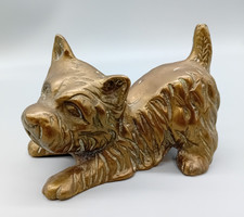 Vintage brass dog for sale  MIRFIELD