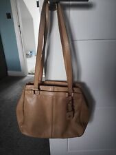 Beige leather handbag for sale  CAMBRIDGE