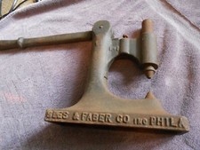 Holer de botão antigo VEJA E MEIA-CALÇA FABER Perfeito estado. SUPRIMENTOS prensa perfurada de couro vintage. comprar usado  Enviando para Brazil