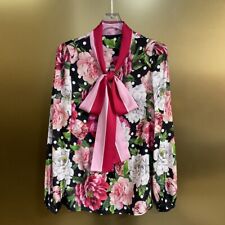 Camisa feminina de seda com estampa de peônia quente nova moda atacado de fábrica 2025 SMLXLXXL comprar usado  Enviando para Brazil