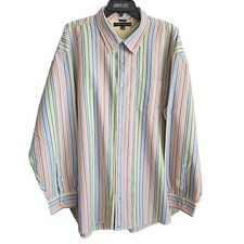 Usado, Camisa masculina Tommy Hilfiger com botões XXL arco-íris casual listras preppy comprar usado  Enviando para Brazil