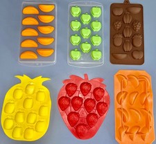 Moldes sortidos de silicone e plástico para frutas (lote de 6 itens) comprar usado  Enviando para Brazil