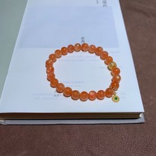 Usado, Pulseira de contas de pedra do sol dourada brilhante de alta qualidade 8 mm pedra energética cristal comprar usado  Enviando para Brazil