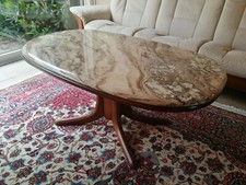 Wohnzimmertisch holz marmorpla gebraucht kaufen  Münster