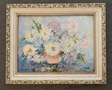 Vntg floral oil for sale  Palm Springs