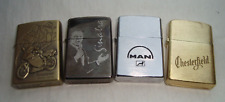 Lote de 4 encendedores abatibles aceite gasolina Zippo y más excelente funcionamiento!!! #6 segunda mano  Embacar hacia Mexico