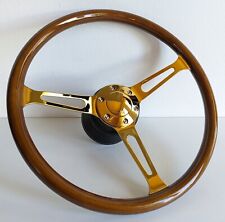 Volante madeira aparência dourada serve para Mercedes Benz W114 W115 R107 SL 72-77', usado comprar usado  Enviando para Brazil