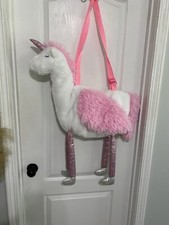 Mochila VIP muito importante princesa zíper pelúcia crianças unicórnio branco grande comprar usado  Enviando para Brazil