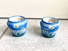 Kerzen keramiktopf blau gebraucht kaufen  Hesel