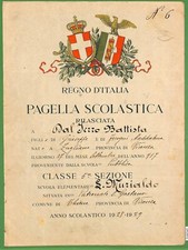 Za1651 pagella epoca usato  Milano