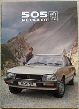 Folheto de vendas de carros PEUGEOT 505 GRD SR STI 1982 #1981-IGE/GB-CAD comprar usado  Enviando para Brazil