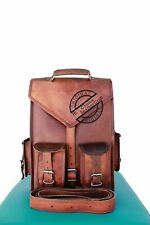 Men leather backpack for sale  Hazleton