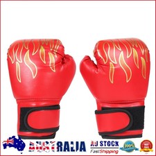 2 peças luvas de boxe infantis de couro ecológico luvas de kickboxing para meninos meninas jovens (vermelho), usado comprar usado  Enviando para Brazil