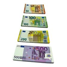 Banknoty euro fikcyjne pieniądze realistyczne do gry gra edukacyjna kupiec dziecko na sprzedaż  Wysyłka do Poland