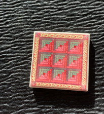 Ímã de geladeira B colcha padrão arte quadrada cerâmica azulejo acolchoado comprar usado Ímã de geladeira B colcha padrão arte quadrada cerâmica azulejo acolchoado comprar usado  Enviando para Brazil