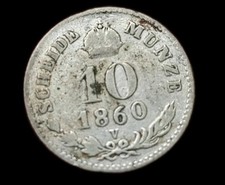 Autriche kreuzer 1860 d'occasion  Fagnières