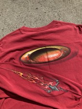 Camisa Vintage Oakley Software Manga Longa Grande Logotipo Y2K Chama Vermelha Gorpcore comprar usado  Enviando para Brazil