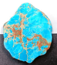 Laje azul turquesa natural 125,70 quilates pedra preciosa solta certificada bruta sem corte 5MRD, usado comprar usado  Enviando para Brazil