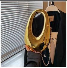 Bolsa impermeável oval de acrílico dourado comprar usado  Enviando para Brazil