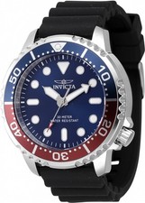 Invicta Pro Diver relógio masculino quartzo mostrador azul moldura Pepsi 47222 comprar usado  Enviando para Brazil