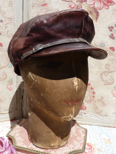Ancienne casquette cuir d'occasion  Saâcy-sur-Marne
