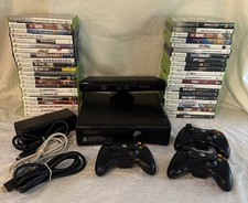 Microsoft Xbox 360 E 250GB czarna konsola z Kinect i ponad 49 grami Wszystkie przetestowane na sprzedaż  Wysyłka do Poland