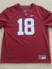 Camiseta de futebol Alabama Crimson Tide #18 Nike juvenil GG adulto pequena comprar usado  Enviando para Brazil