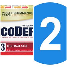2XNICODERM CQ PASO 3 DEJAR DE FUMAR NICOTINA TRANSPARENTE 2 semanas 14 PARCHE segunda mano  Embacar hacia Argentina