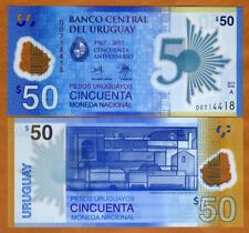 Uruguai, 50 Pesos Uruguaios, 2017 (2018), P-Novo, Polímero Comemorativo UNC comprar usado  Enviando para Brazil