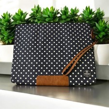 Usado, Bolsa/manga PKG Slouch para laptop de até 13" - Azul com bolinhas brancas comprar usado  Enviando para Brazil